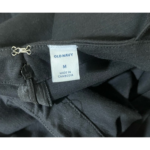 NWT  Old Navy Med Tank Mini Dress Black Sleeveless Minimal Capsule Classic - Picture 7 of 9